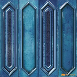 undefined-Ceramic Blue Picket Wall Tile Code26710 (300x300mm, Glossy)