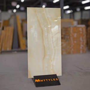 undefined-Vitrified Cream Floor and Wall Tile Code21401 (600x1200mm, Glossy)