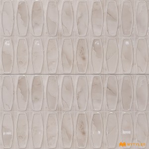 Cream Geometric Tile Code36304