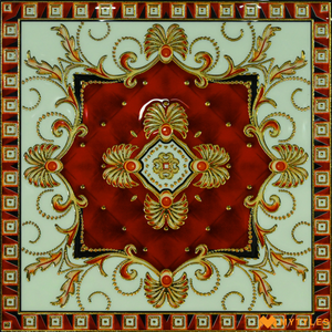 undefined-Vitrified Imported Carpet Rangoli Tile Code21521 (600x600m, Glossy)