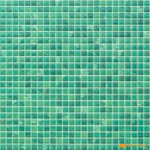 undefined-Ceramic Green Mosaic Wall Tile Code31442 (300x300mm, Glossy)