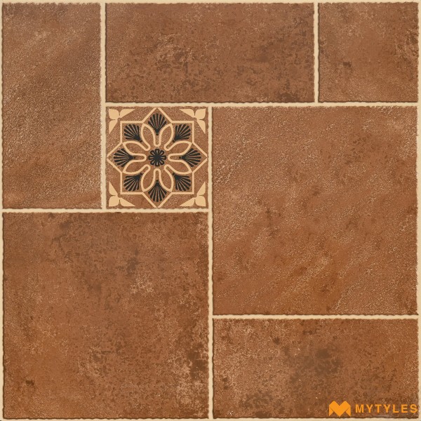 Moroccan Tiles-Porcelain Brown Moroccan Floor and Wall Tile Code11026 (600x600mm, Matt)