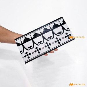 White and Black Carpet Tile Code30716