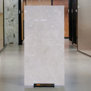 undefined-Vitrified Gray Slab Floor and Wall Tile Code37557 (800x1600mm, Glossy)