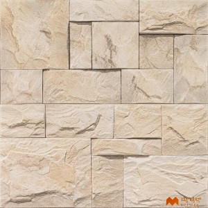 undefined-Ceramic Cream Elevation Wall Tile Code37636 (300x600mm, Sugar)