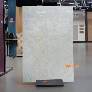 undefined-Vitrified Gray Slab Floor and Wall Tile Code37324 (1200x1800x15mm, Glossy)