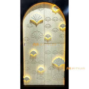 undefined-Mint Sandstone Mural MYTMU017 (2x4 Feet, Sandblast Finish)