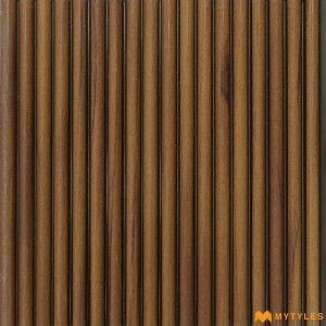 undefined-Brown Louver Wall Panels Code34815 (6Inchx8Feet, Matt)