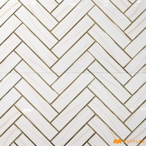 undefined-Ceramic White Highlighter Wall Tile Code36030 (300x600mm, Glossy)