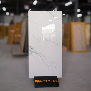undefined-Vitrified White Floor and Wall Tile Code10108 (600x1200mm, Glossy)