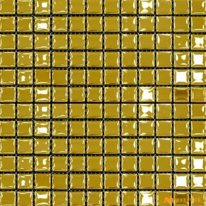 undefined-Imported Gold Mosaic Wall Tile Code32716 (300x300mm, Metallic)