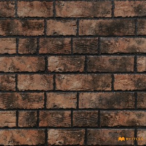 undefined-Ceramic Brown Brick Wall Tile Code31717 (300x600mm, Matt)