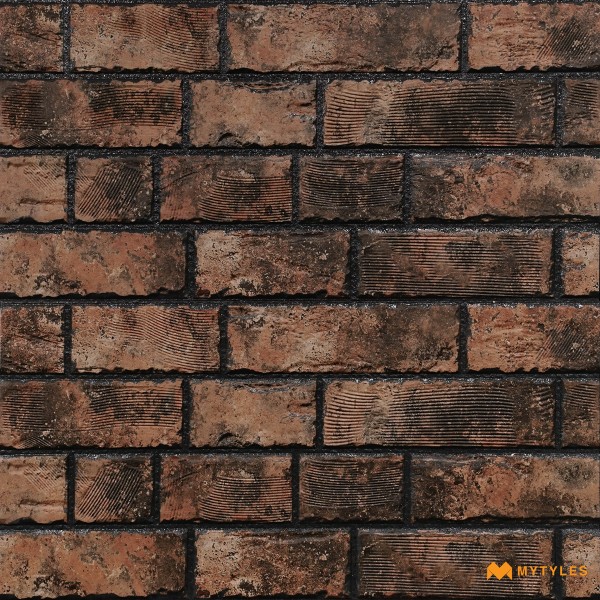 TV Unit-Ceramic Brown Brick Wall Tile Code31717 (300x600mm, Matt)