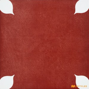 Red Athangudi Tile Code36290