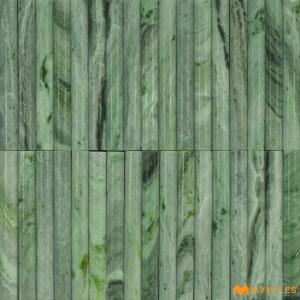 undefined-Green Marble Fluted Wall Tile Code25610 (300x300mm, Matt)