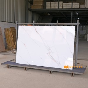 undefined-Vitrified White Floor and Wall Tile Code35709 (1200x1800mm, Glossy)
