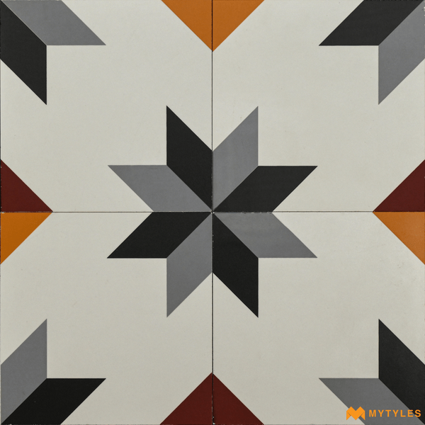 Moroccan Tiles-Vitrified Moroccan Tile Code1995 (200x200mm, Matt)