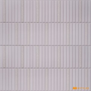 undefined-Ceramic White Fluted Wall Tile Code35903 (300x600mm, Matt)