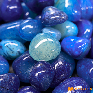 undefined-Pebble Stone Code-PEB-50-Blue (1Kg, Glossy)