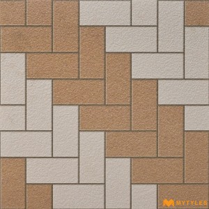 undefined-Vitrified Brown Digital Parking Floor and Wall Tile Code32400 (400x400mm, Matt)