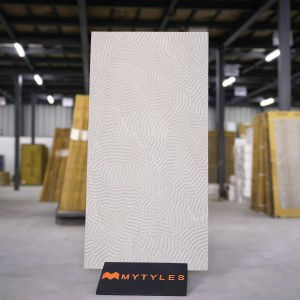 undefined-Vitrified White Textured Wall Tile Code36146 (600x1200mm, Matt)