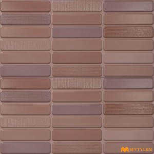 undefined-Ceramic Pink Geometric Wall Tile Code35889 (300x600mm, Matt)