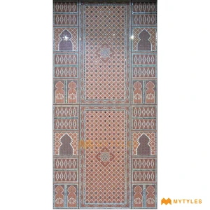undefined-Traditional Kutchi Lippan Art Mirror Mural Tile Code40850 1200x2400mm 6Pc