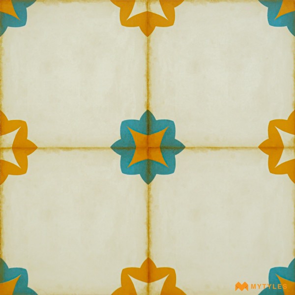 Kitchen-Ceramic Cream Moroccan Floor and Wall Code29301 (300x300mm, Matt)