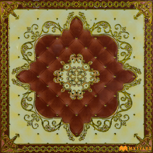 undefined-Vitrified Imported Carpet Rangoli Tile Code21520 (600x600m, Glossy)