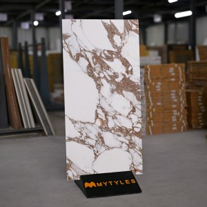 undefined-Vitrified White With Brown Floor and Wall Tile Code17254 (600x1200mm, Matt)