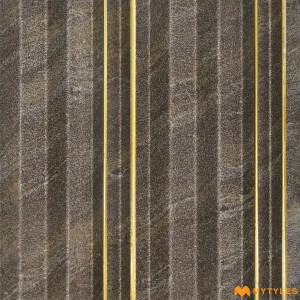 undefined-Brown Louver Wall Panels Code34714 (5Inchx8Feet, Matt)