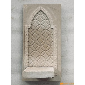 undefined-Mint Stone Lamp With Cut Decor Code35188Lamp1 (6x12 Inch, Stone)