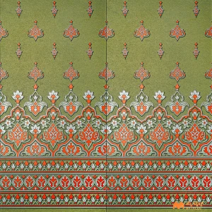 undefined-Vitrified Green Poster Wall Tile Code37891HL (600x1200mm, Matt)