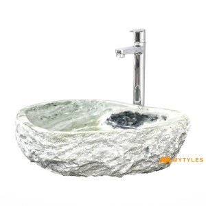undefined-Marble Green Wash Basin Code35752 (460x380x130mm, Glossy)