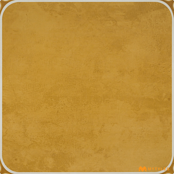 Rustic Matt Floor Tile-Porcelain Yellow Floor and Wall Tile Code27687 (600x600mm, Matt)