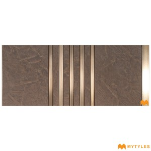 undefined-Brown Louver Wall Panels Code34869 (1Feetx8Feet, Matt)