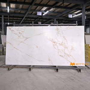 undefined-Vitrified Cream Slab Floor and Wall Tile Code29113 (1200x2400mm, Matt)