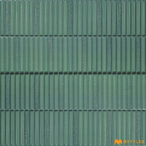 undefined-Ceramic Green Fluted Wall Tile Code35910 (300x600mm, Matt)