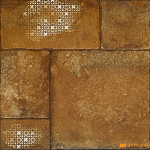 undefined-Vitrified Brown Digital Parking Floor and Wall Tile Code27788 (600x600mm, Matt)