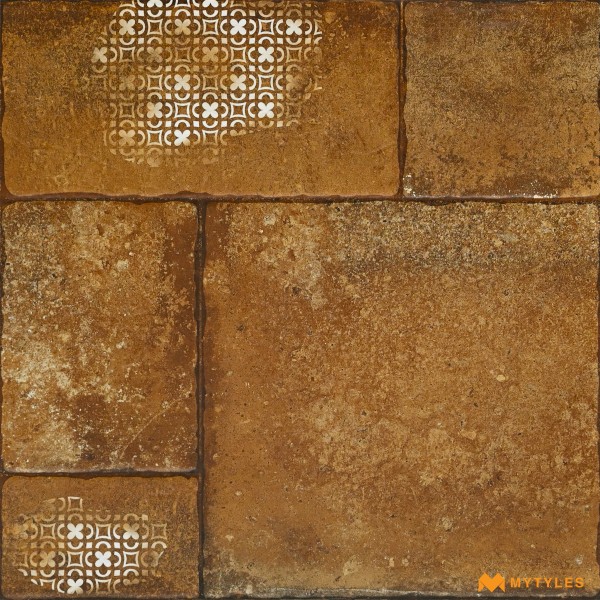 Parking Tiles-Vitrified Brown Digital Parking Floor and Wall Tile Code27788 (600x600mm, Matt)
