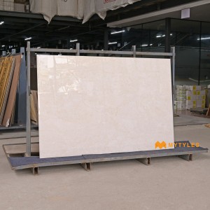 undefined-Vitrified Cream Floor and Wall Tile Code35703 (1200x1800mm, Glossy)