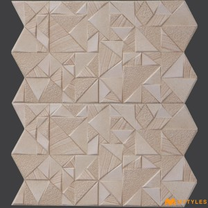 undefined-Ceramic Cream Elevation Wall Tile Code34662 (310x560mm, Matt)