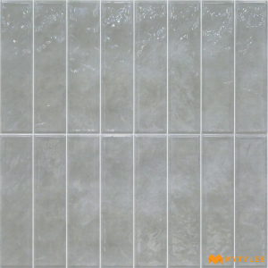 undefined-Ceramic Grey Geometric Wall Tile Code26484 (300x600mm, Glossy)