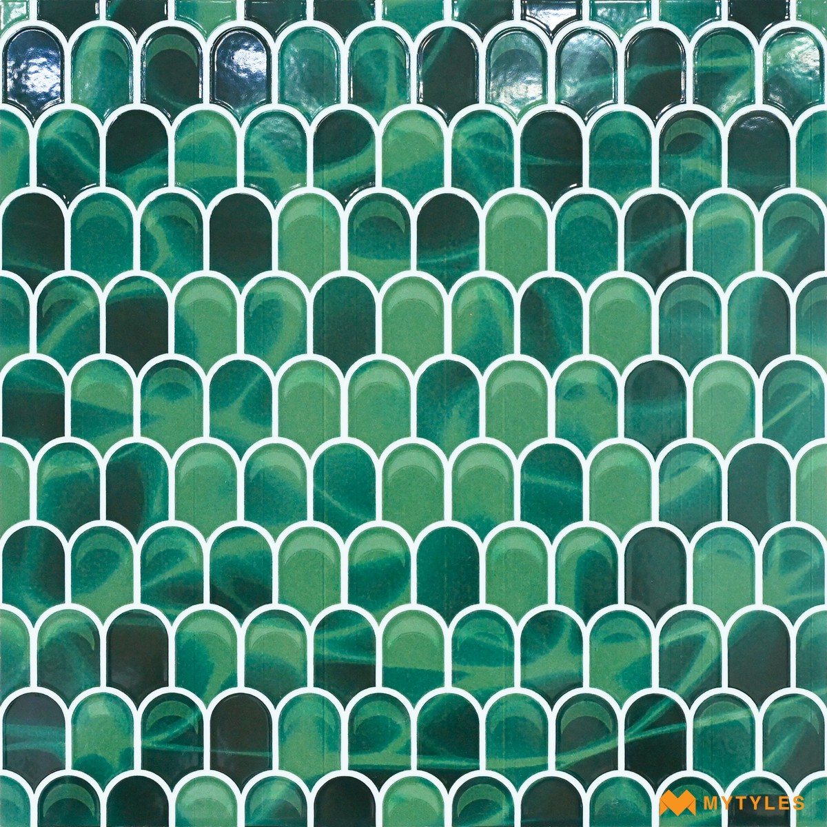 Buy 12x12 in Green Geometric Tile code28470 Online