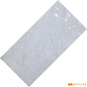 undefined-Vitrified Grey Floor and Wall Tile Code29509 (600x1200mm, Glossy)