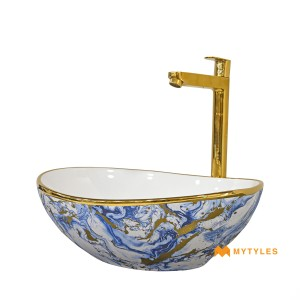 undefined-Ceramic White Wash Basin Code31639 (350x425mm, Glossy)