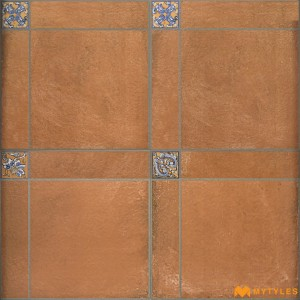 undefined-Porcelain Brown Floor and Wall Tile Code11523 (600x600mm, Matt)