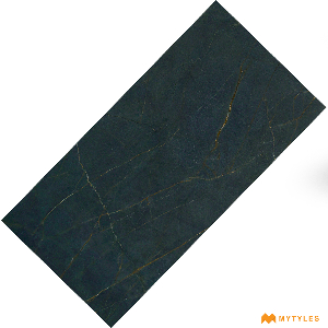 undefined-Vitrified Black Floor and Wall Tile Code20251 (600x1200mm, Matt)