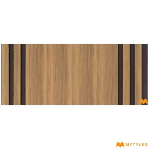 undefined-Brown Louver Wall Panels Code34884 (1Feetx8Feet, Matt)