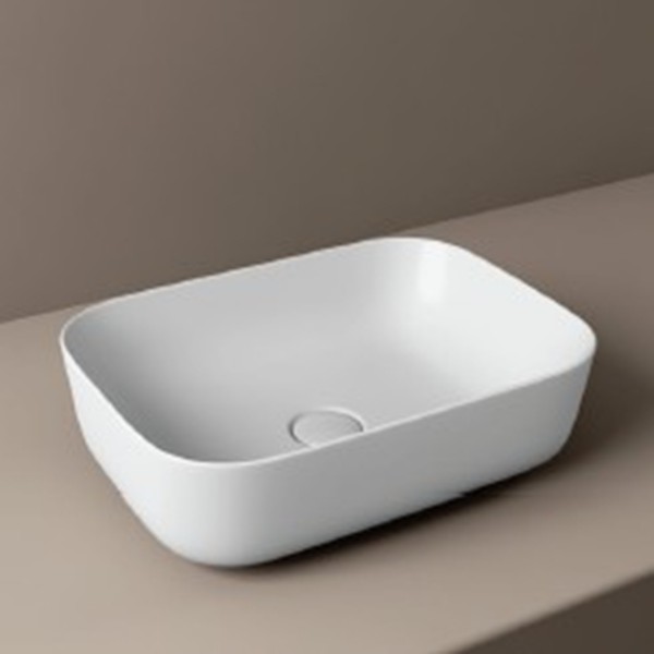 Table Top Wash Basin-Ceramic White Wash Basin Code31333 (365x500mm, Glossy, Sofia)
